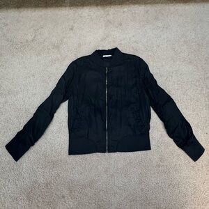 On The Road Black Bomber Jacket, Size L